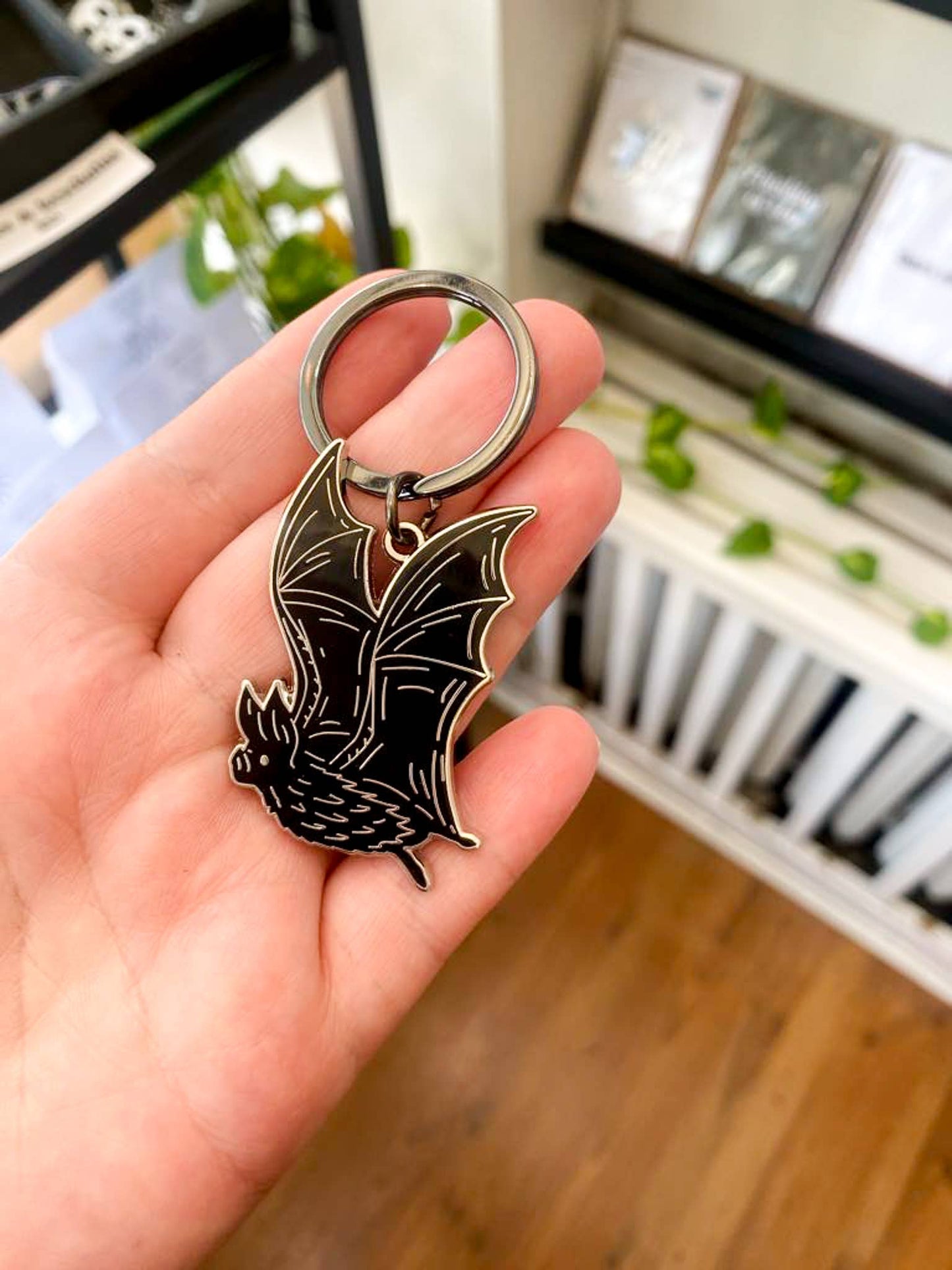 Bat Hard Enamel Keychain