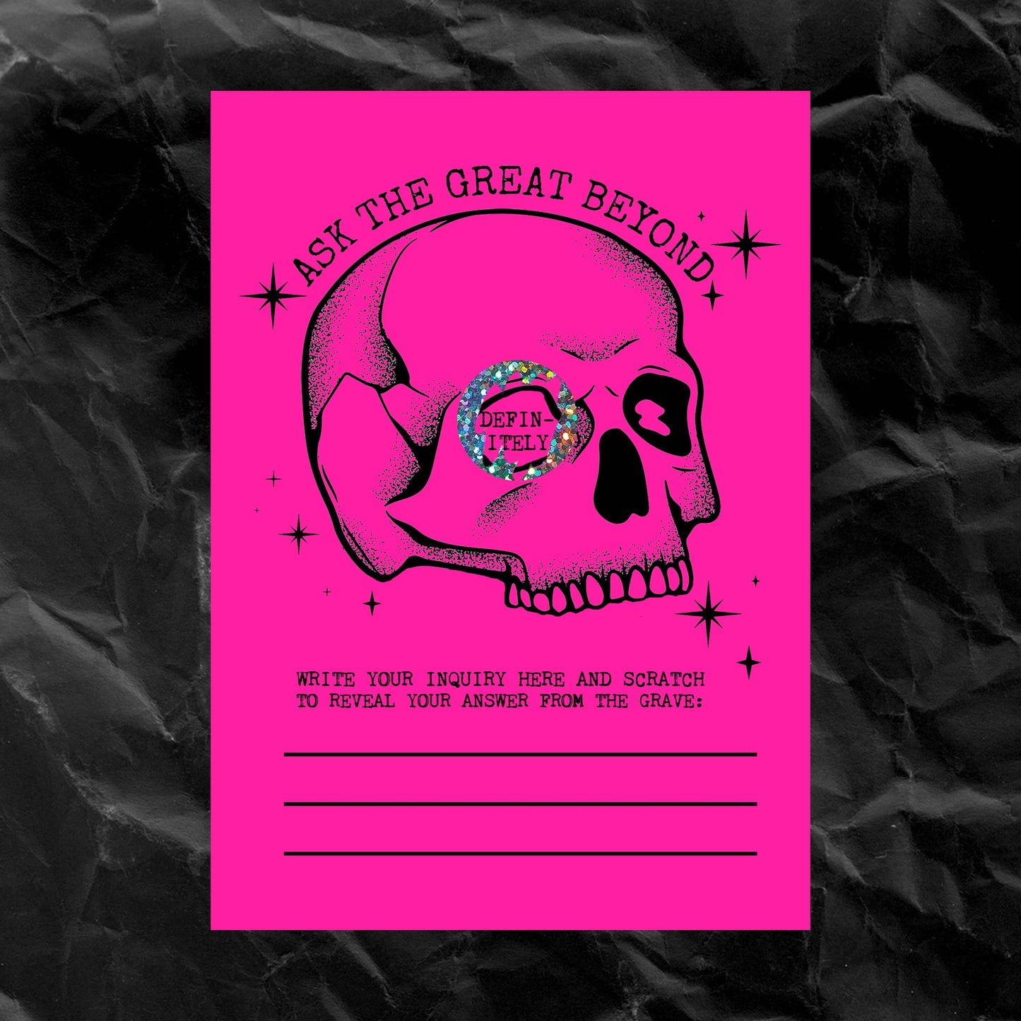 Scratch-Off Fortune Card (Intuitively Picked Design)