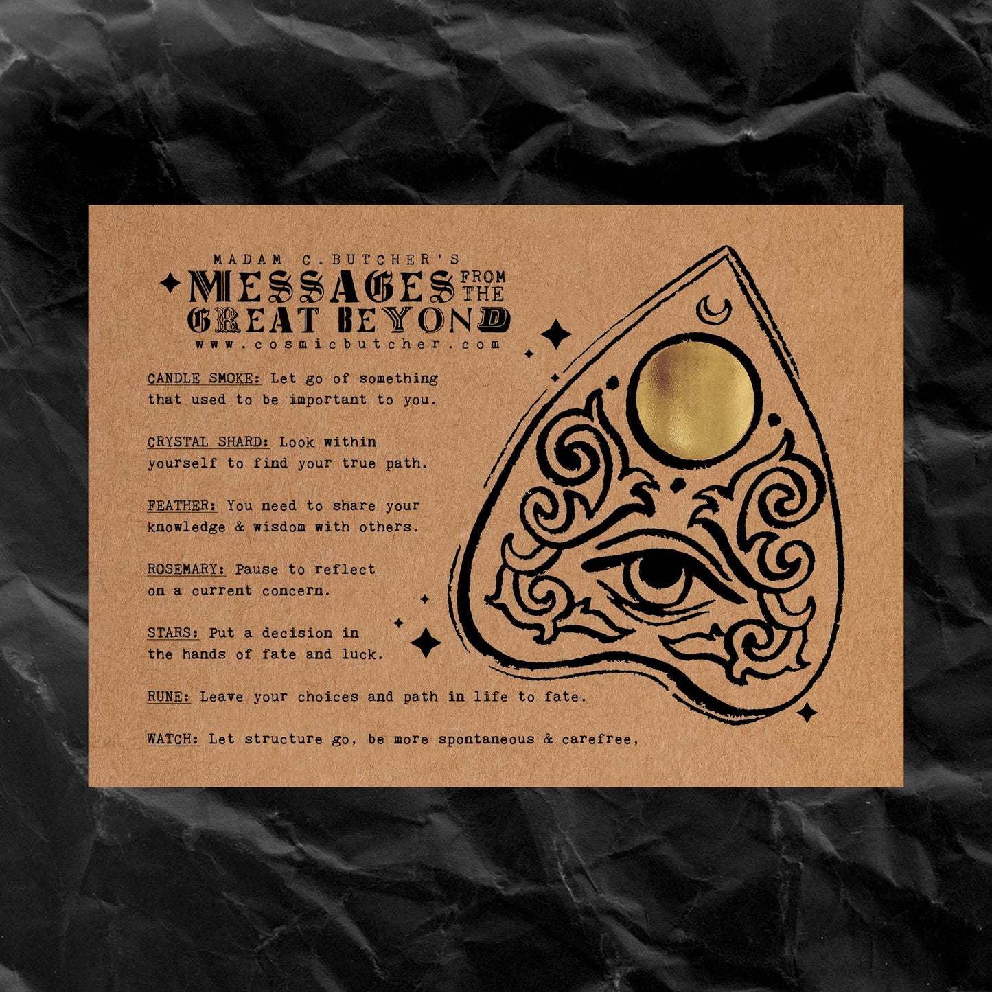 Scratch-Off Fortune Card (Intuitively Picked Design)