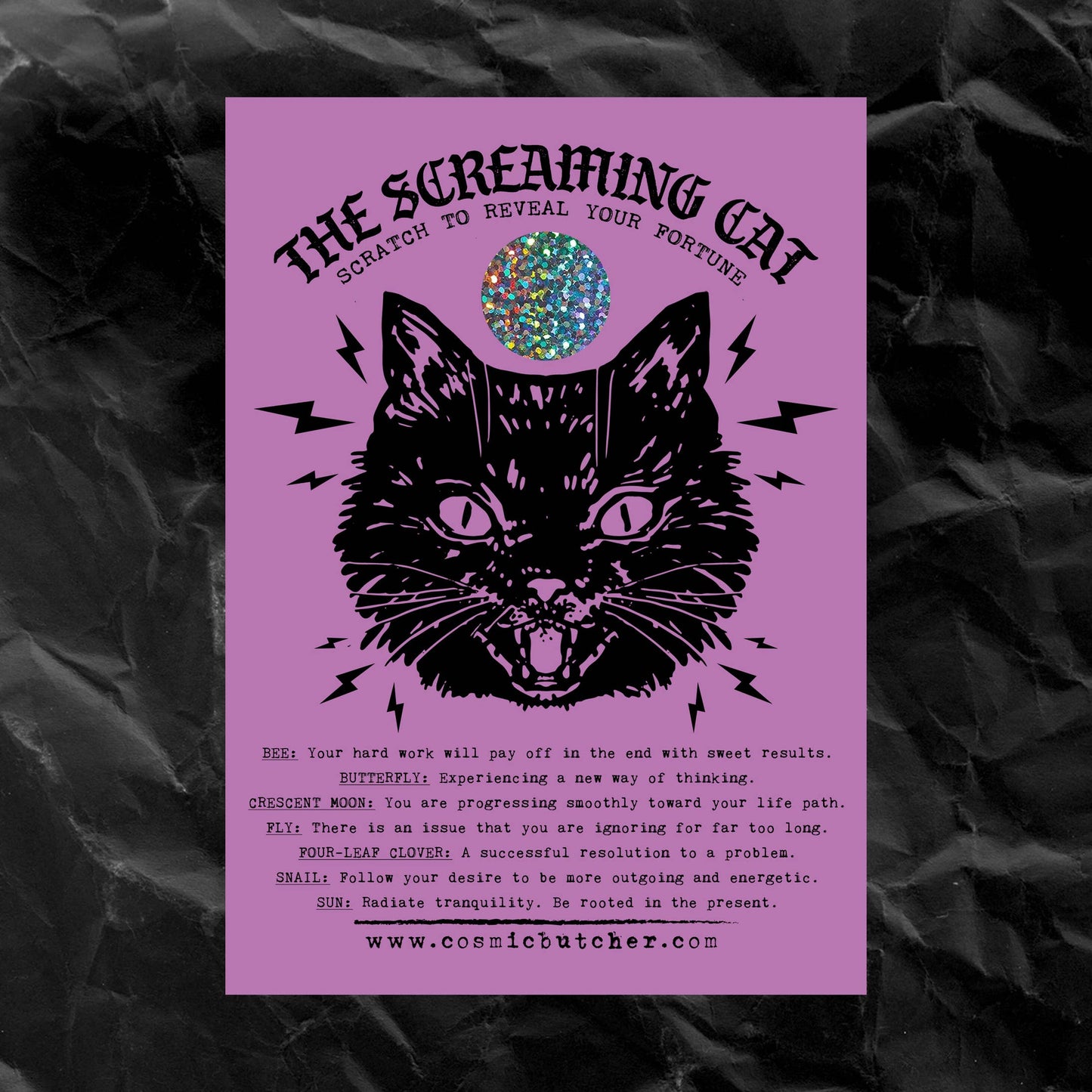 Scratch-Off Fortune Card (Intuitively Picked Design)