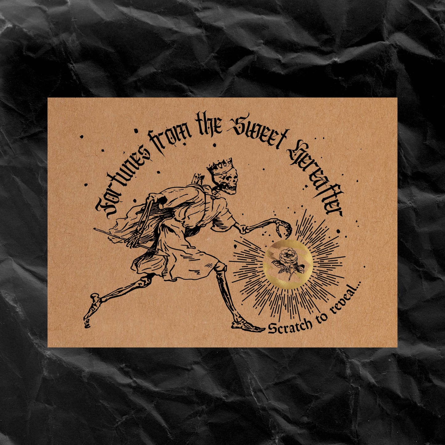Scratch-Off Fortune Card (Intuitively Picked Design)
