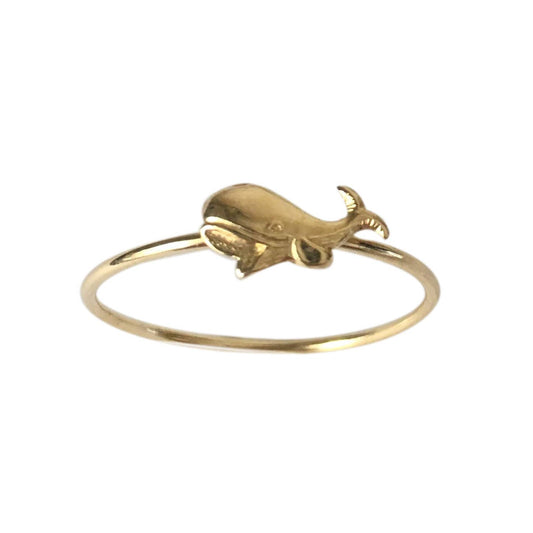 Whale Handmade Brass Ring