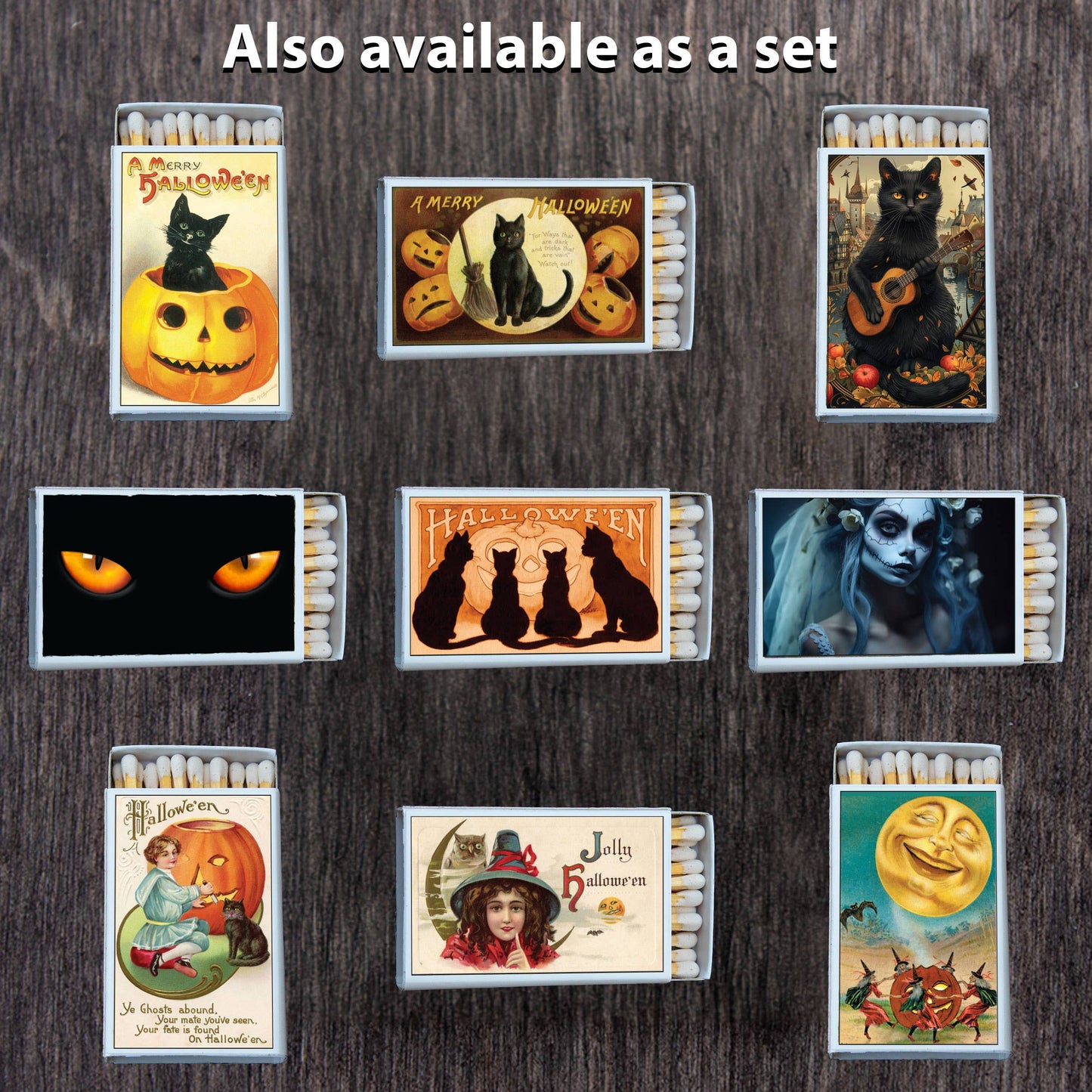 Halloween Witches Matchbox Candle Acc • Decorative Matches